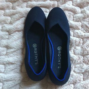 Rothy's The Flat in Maritime Navy, size 10